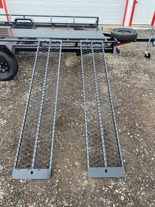 Side Ramps On A ATV Utility Trailer 