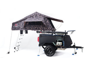 Rooftop Tent with overland trailer 